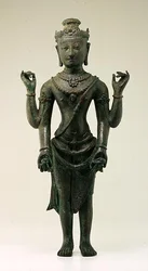Figur af Vishnu, fra Java (bronze)