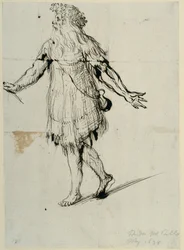 En druide, ca. 1638 (pen og blæk på papir)
