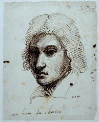 Tegning af Guercino (pen og blæk på papir)