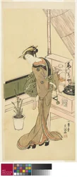 Servitrice på Owariya Teahouse, ca. 1768