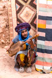En lokal musiker i ksar