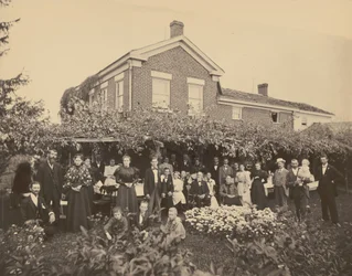 Portræt af en familie, nær Meadville, Pennsylvania,1885-1889 (foto)