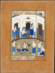 Mihr i et badehus i Khwarazm
