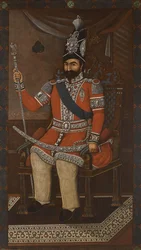Portræt af Mohammad Shah Kajar 1910-16