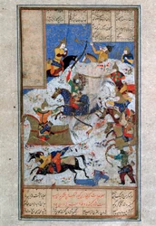 Slaget mellem iranere og turanere, 1500-tallet.