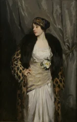 Gladys Wiles i en leopardfrakke (Leopardfrakken)