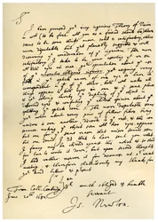 Brev fra Sir Issac Newton til William Briggs, 20. juni 1682.