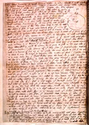 Brev skrevet af Isaac Newton, 28. november 1679