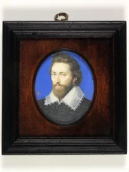 En gentleman traditionelt identificeret som Thomas Howard, 2. jarl af Arundel (akvarel på vellum)