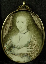 Arabella Stuart, ca. 1590-1615 (pergament, guld og glas)