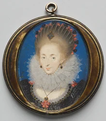 Portræt af Lucy Russell, grevinde af Bedford, født Harrington, 1612.