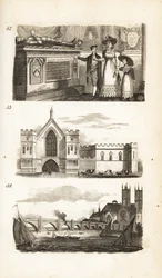 Grave i Westminster Abbey, Westminster Hall og Westminster Bridge