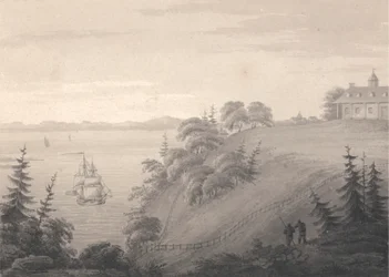 Udsigt over Mount Vernon, general Washingtons sæde