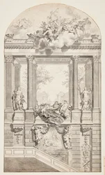 Design til Staircase, Voorst Castle, Haag, Holland