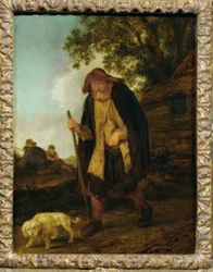 Blind mand med hund