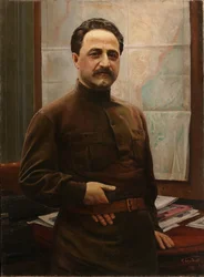 Portræt af Grigory Sergo Ordzhonikidze 18861937, 1929
