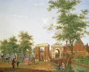 Udsigt over Zylpoort, Harlem, 1780