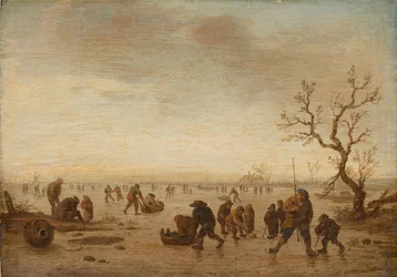 Skaters on the Ice, ca. 1642-45 (olie på egetræ)