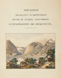 Hallstatt begravelsesplads, en samling af ... (akvarel)