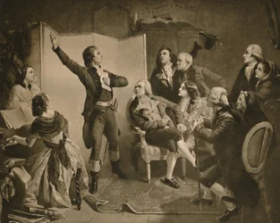 Den første sang af Marseillaise, 1895.