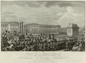 Henrettelsen af Ludvig XVI på Place de la Revolution den 21. januar 1793, 1794