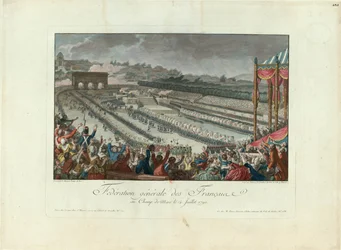 Federationens festival på Champ de Mars den 14. juli 1790, 1790.