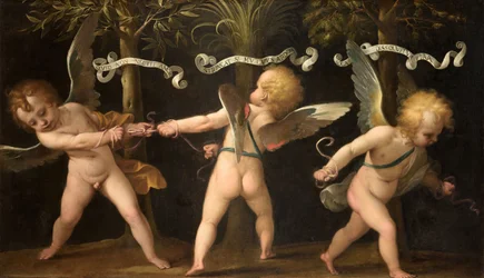 Allegori med bevingede keruber, ca. 1635.