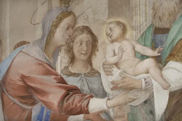 Detalje fra Præsentation af Jesus i templet