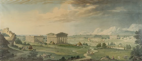 Udsigt over Paestum
