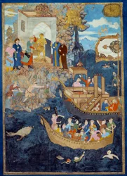 Arts of Islam: Miniature, der viser en scene ved vandet