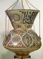 Lampe, fra moskeen Sultan Hasan, Cairo (glas)