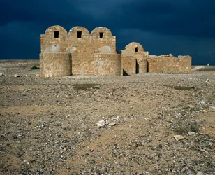 Udsigt over Qasr Amra, ørkenslotte (711-715)