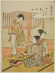 Bueskydning (Sha), fra serien "Uformelle versioner af de seks præstationer i den flydende verden (Ukiyoe rikugei ryaku)"