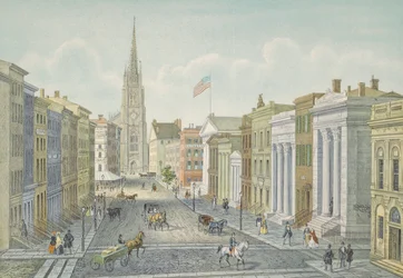 Wall Street, New York i 1847.