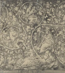 Ornamental gravering med Jesses træ.