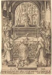 Sankt Gregors messe, ca. 14801485.