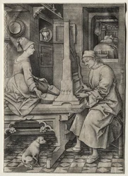 Orgelspilleren og hans hustru.