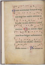 Blad 3 fra et antifonalt fragment (verso)