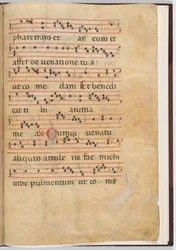 Blad 8 fra et antifonalt fragment