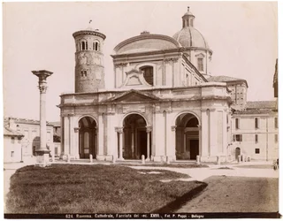 Cathedral of Resurrection of Our Lord Jesus Christ, Ravenna, Emilia-Romagna, Italien, fotografi af Pietro Poppi, Bologna, ca 1900