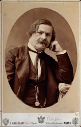 Portræt af Enrico (Errico) Petrella (1813-1877), italiensk operakomponist
