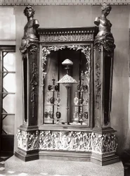 Vitrine, Officina Profumo, Pharmaceuticals of Santa Maria Novella, Firenze, Italien