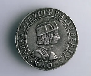 4-Teston mønt (forside) af Philibert II af Savoyen (1497-1504), 15.-16. århundrede (sølv) (for bagside se 165733)