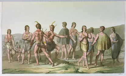 Amerikanske indianere fra South Carolina, ca. 1820