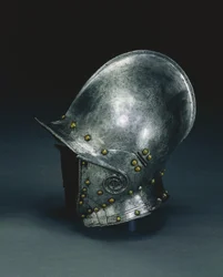 Burgonet med hængslede kindstykker, ca. 1560-70