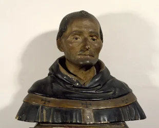 Buste af St. Antoninus (1389-1459) (malet træ)