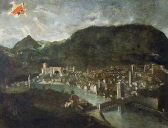 Byen Trento, ex-voto fra 1682, Italien