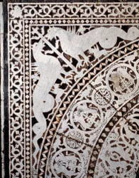 Detalje fra det originale marmorgulv 11.-13. århundrede