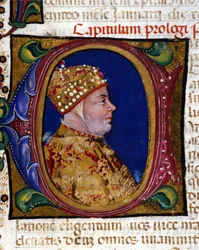 Doge Antonio Venier, belyst portræt af 1382,