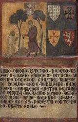 Don Stefano, San Galganon munkki, polvistuu St. Galganon edessä